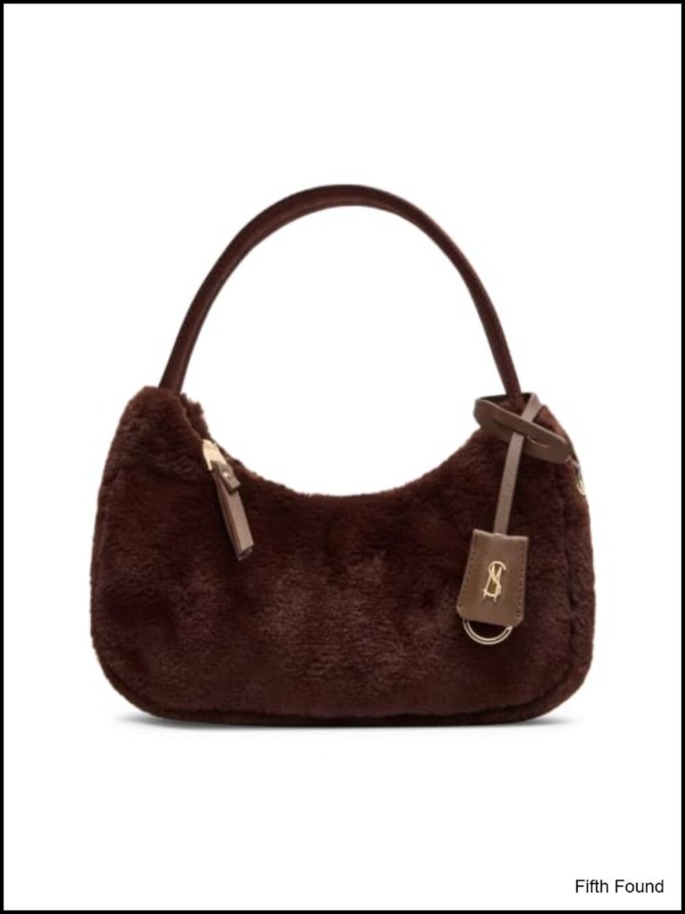 Steve Madden Valeria Faux Fur Shoulder Bag Zipper